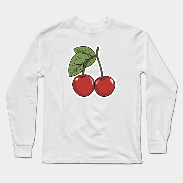 Cherries 4 Long Sleeve T-Shirt by IdeaMind
